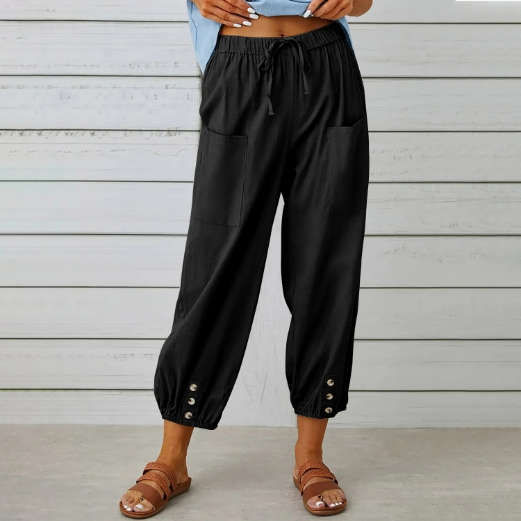 Selina Relaxed Linen Joggers