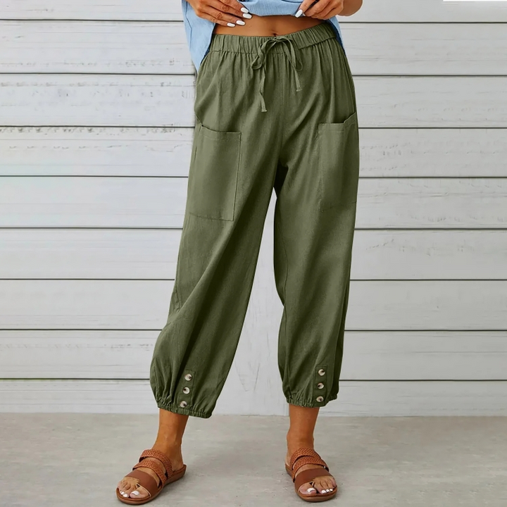 Selina Relaxed Linen Joggers