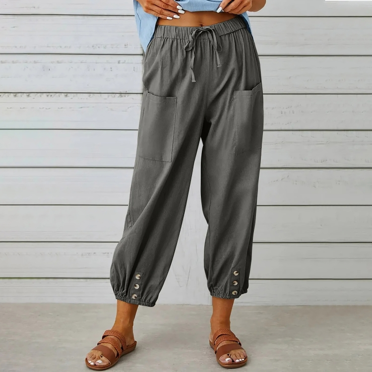 Selina Relaxed Linen Joggers