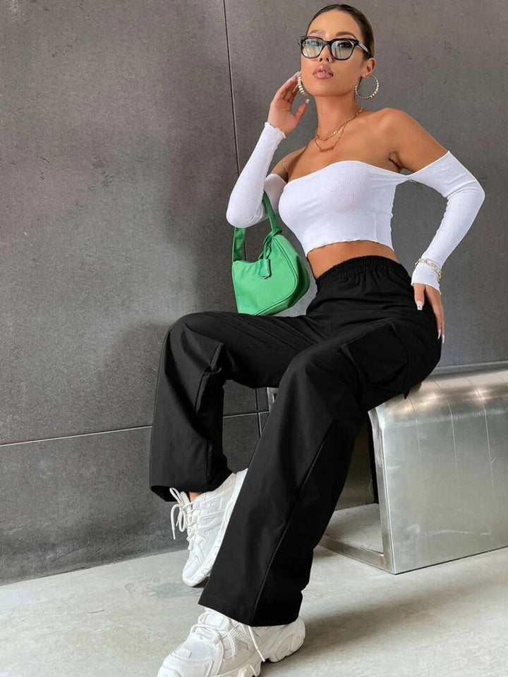 Zariah High-Waist Cargo Pants