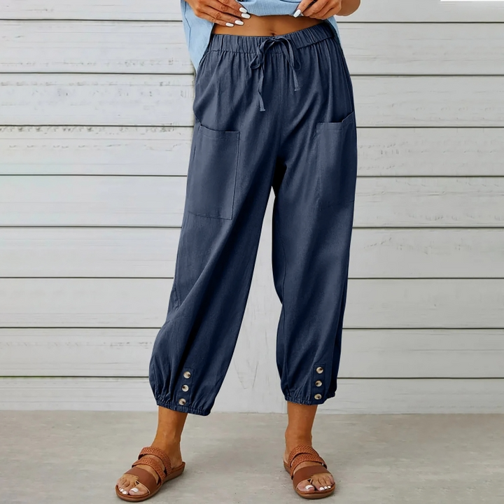 Selina Relaxed Linen Joggers