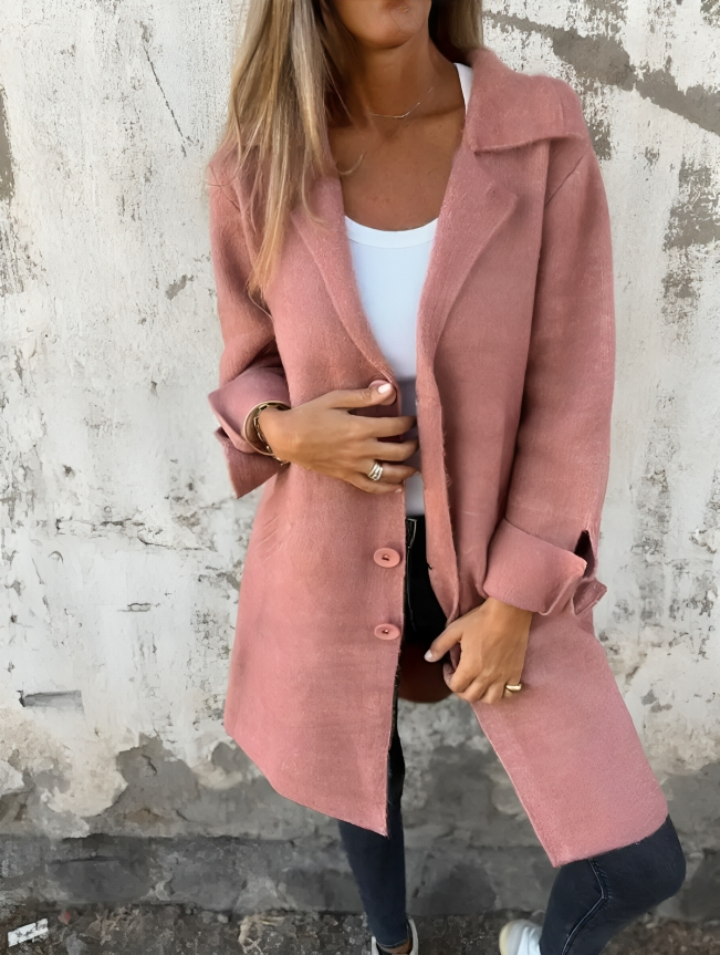 Seraphina Wool-Blend Long Coat