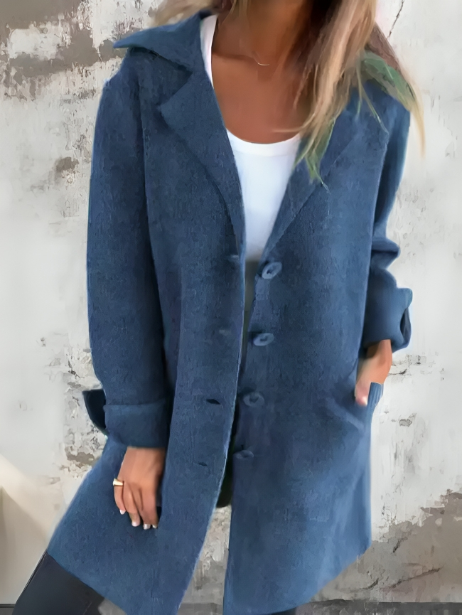 Seraphina Wool-Blend Long Coat