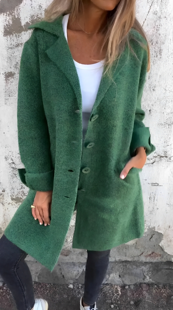 Seraphina Wool-Blend Long Coat