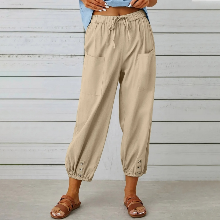 Selina Relaxed Linen Joggers