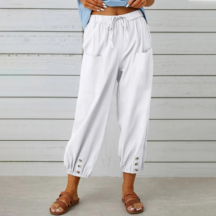 Selina Relaxed Linen Joggers